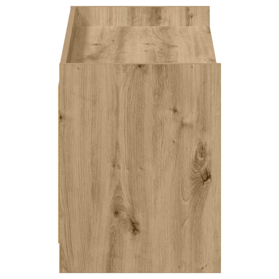 Schoenenkast Artisanaal eiken 100 x 39,5 x 51 cm Bewerkt hout