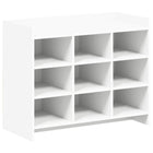 Schoenenkast wit 85x39.5x70 cm bewerkt hout