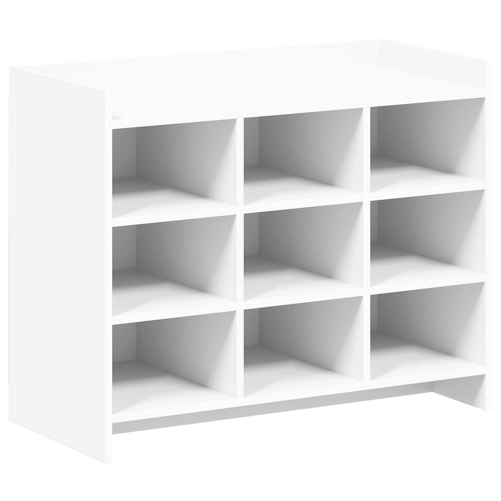 Schoenenkast met opslag Wit 85 x 39,5 x 70 cm Bewerkt hout