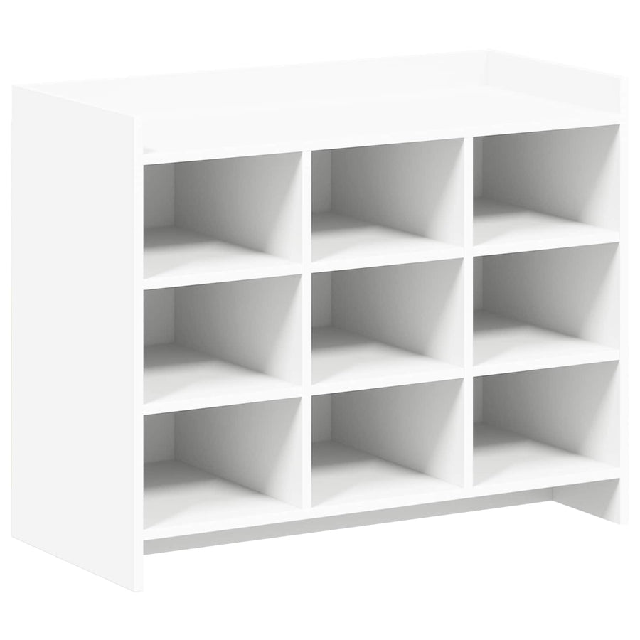 Schoenenkast met opslag Wit 85 x 39,5 x 70 cm Bewerkt hout