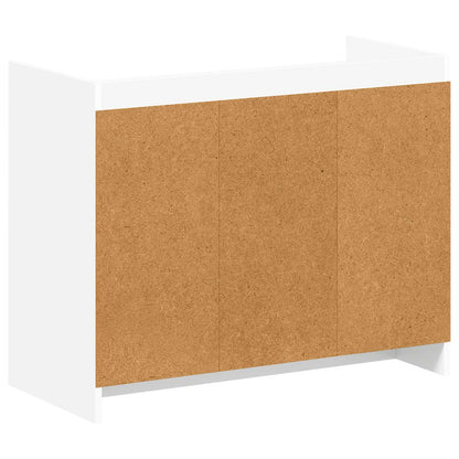 Schoenenkast met opslag Wit 85 x 39,5 x 70 cm Bewerkt hout