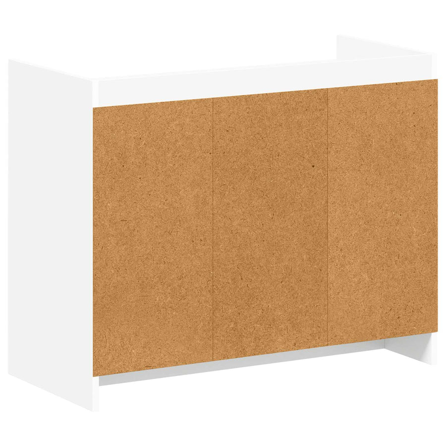 Schoenenkast met opslag Wit 85 x 39,5 x 70 cm Bewerkt hout