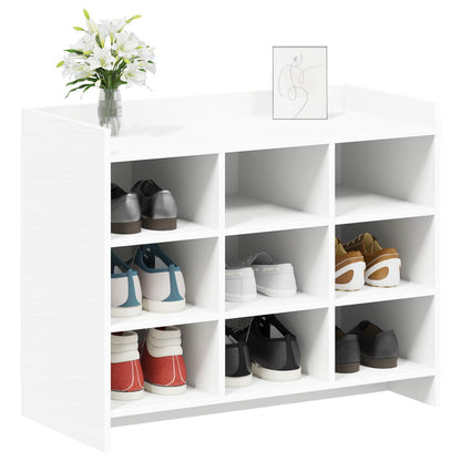 Schoenenkast met opslag Wit 85 x 39,5 x 70 cm Bewerkt hout