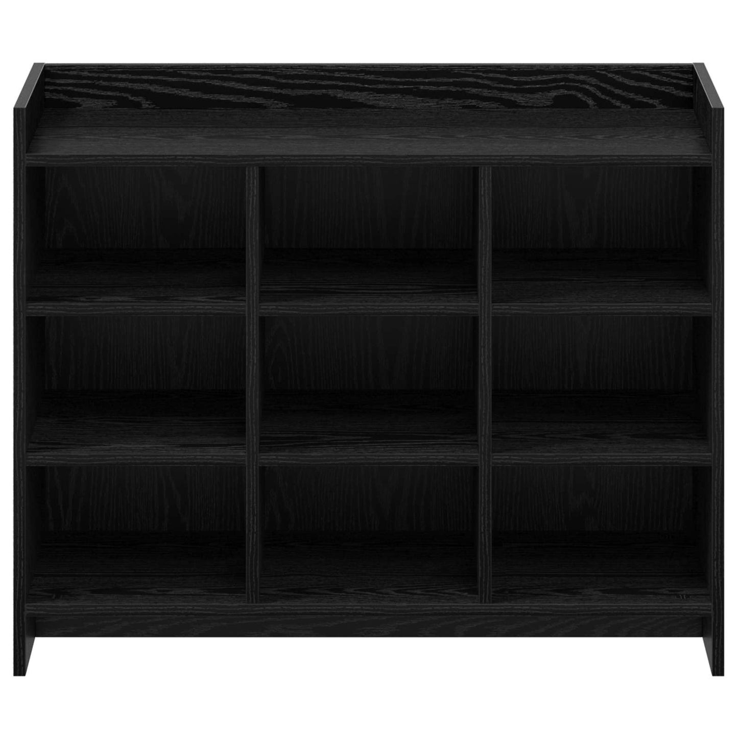 Schoenenkast Zwart eiken 85 x 39,5 x 70 cm Bewerkt hout