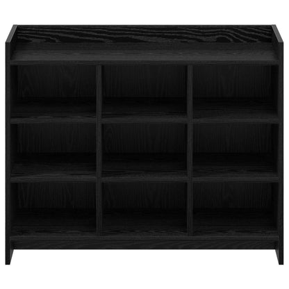 Schoenenkast Zwart eiken 85 x 39,5 x 70 cm Bewerkt hout