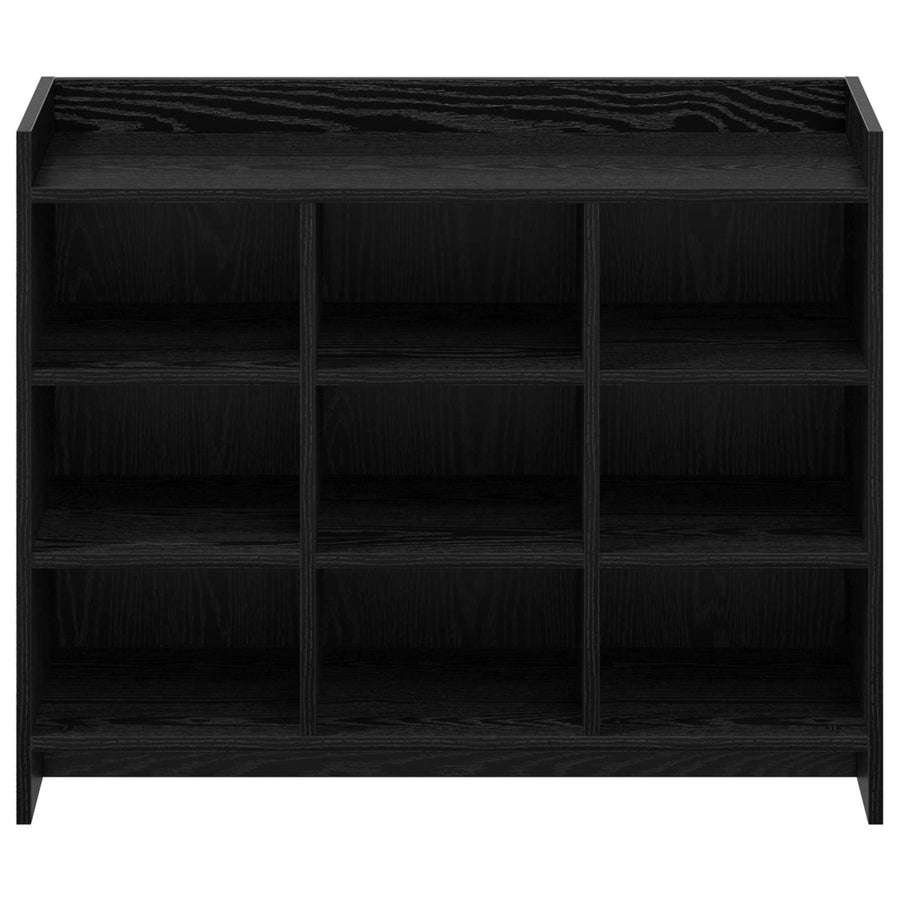 Schoenenkast Zwart eiken 85 x 39,5 x 70 cm Bewerkt hout