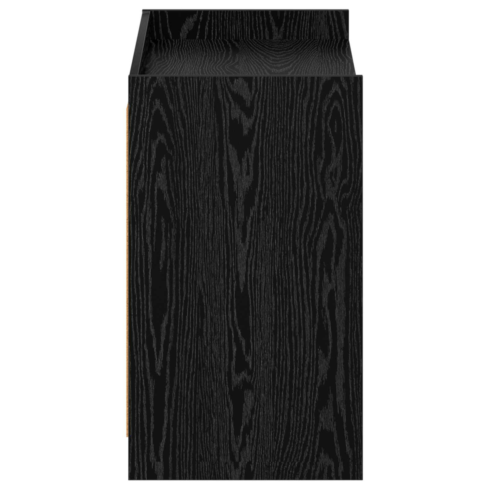 Schoenenkast Zwart eiken 85 x 39,5 x 70 cm Bewerkt hout