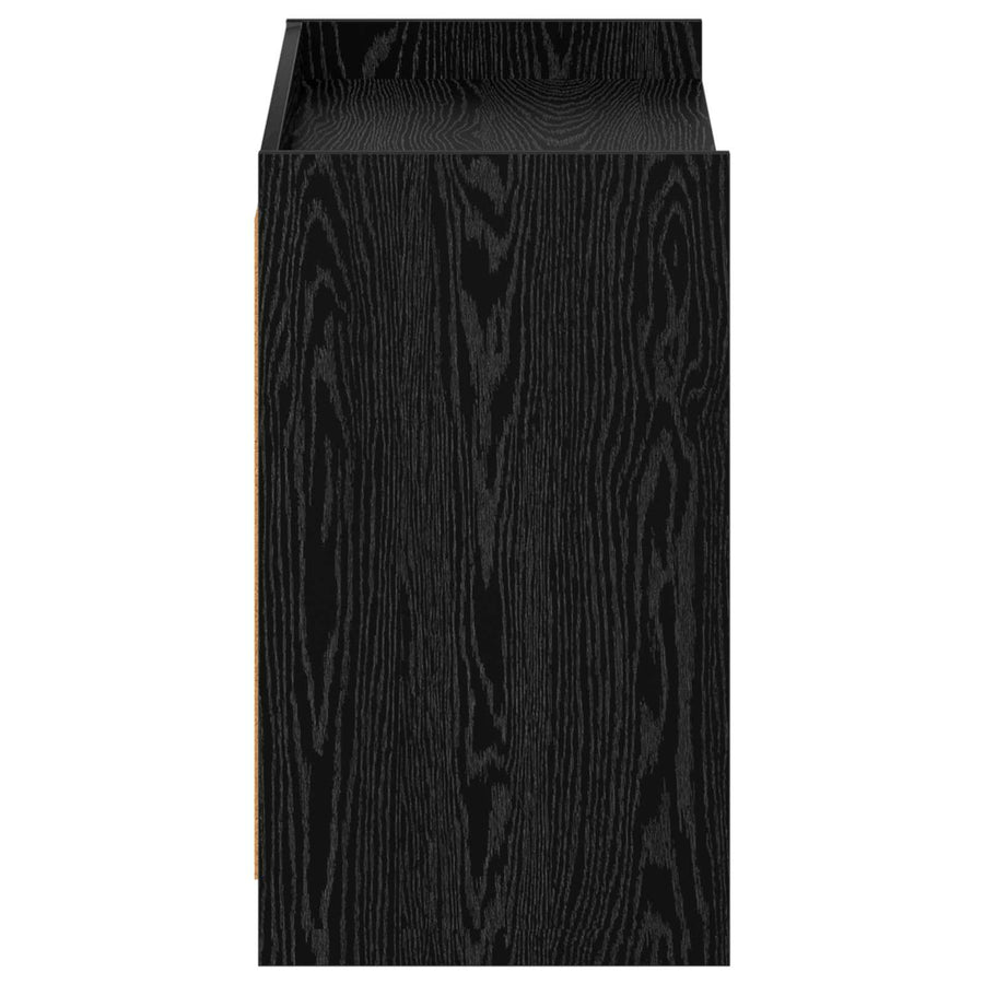 Schoenenkast Zwart eiken 85 x 39,5 x 70 cm Bewerkt hout