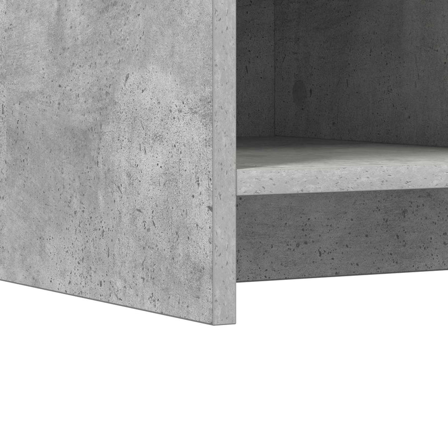 Schoenenkast Betongrijs 85 x 39,5 x 70 cm Bewerkt hout