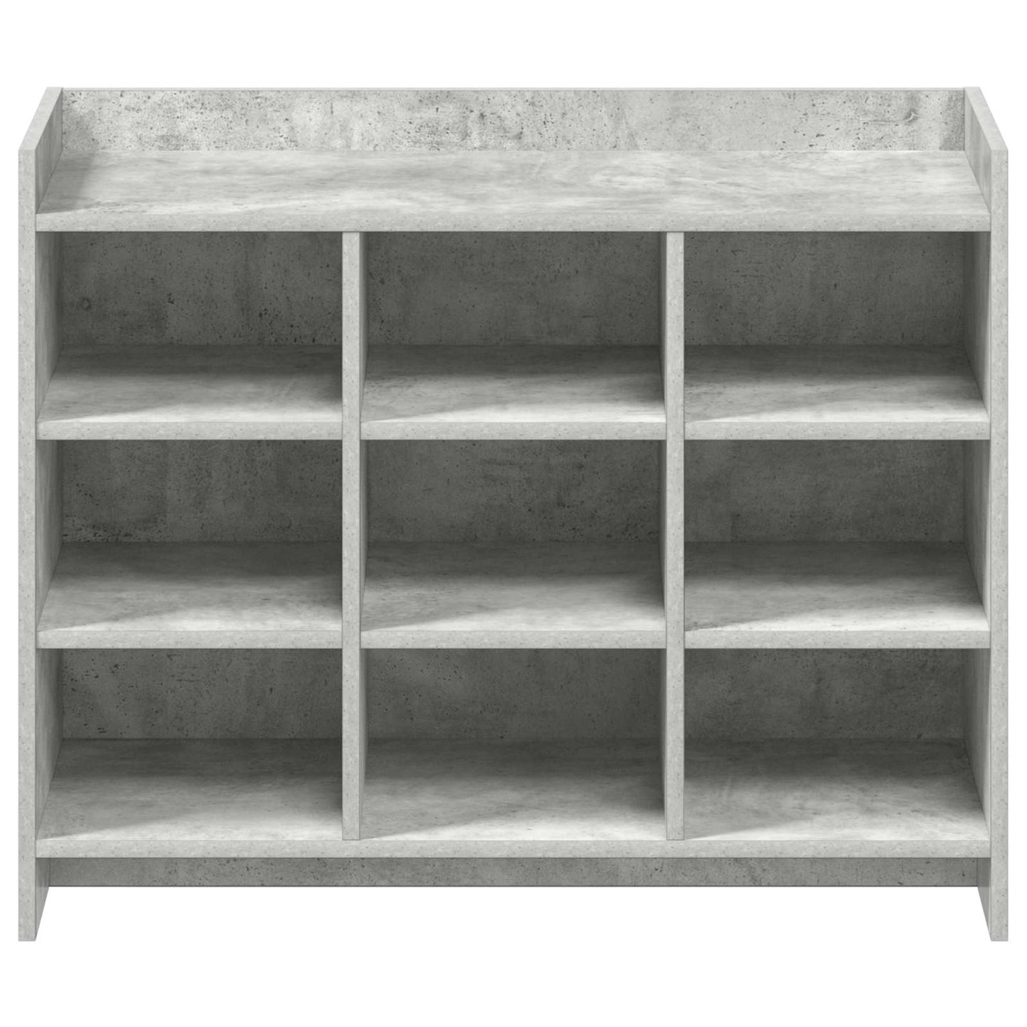 Schoenenkast Betongrijs 85 x 39,5 x 70 cm Bewerkt hout