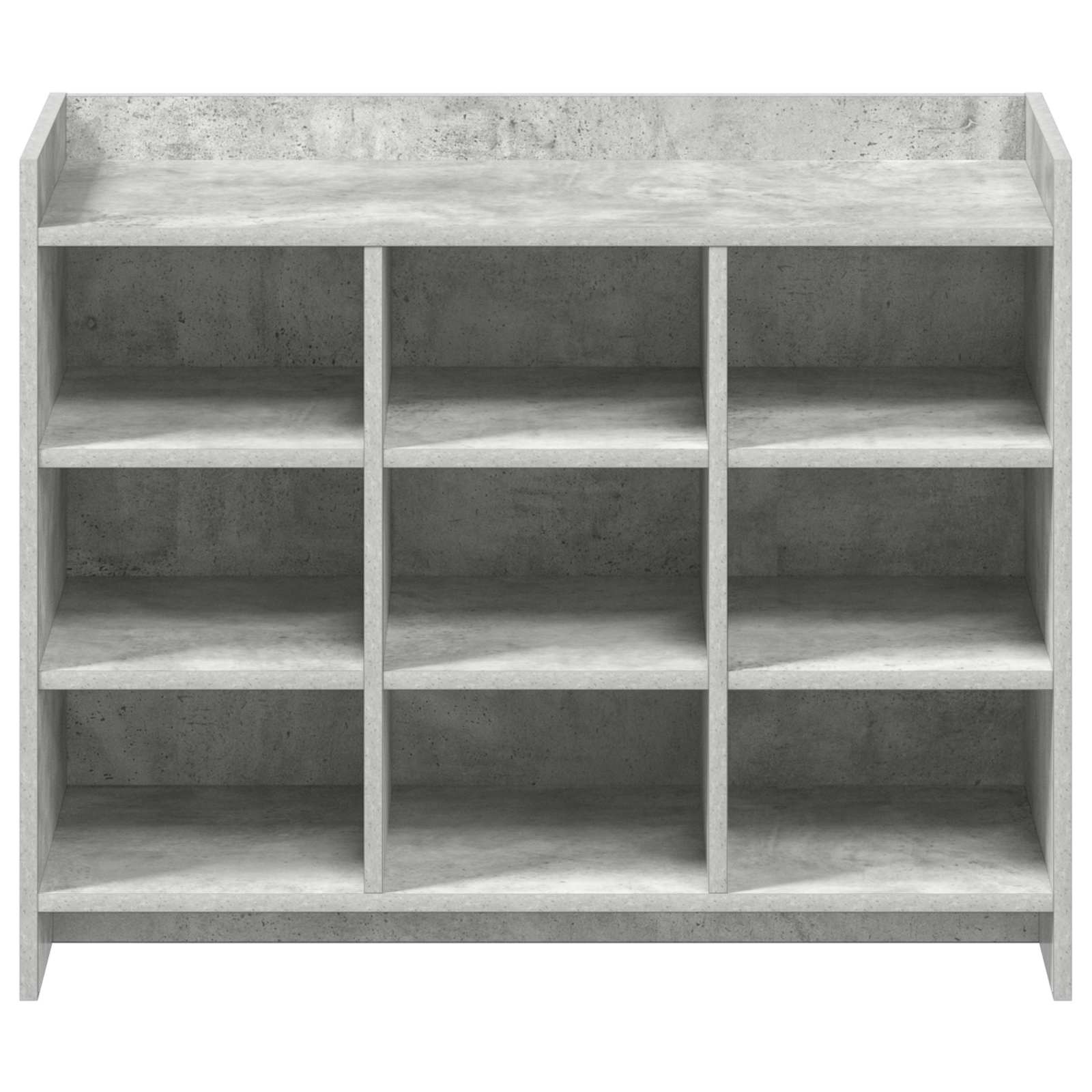 Schoenenkast Betongrijs 85 x 39,5 x 70 cm Bewerkt hout
