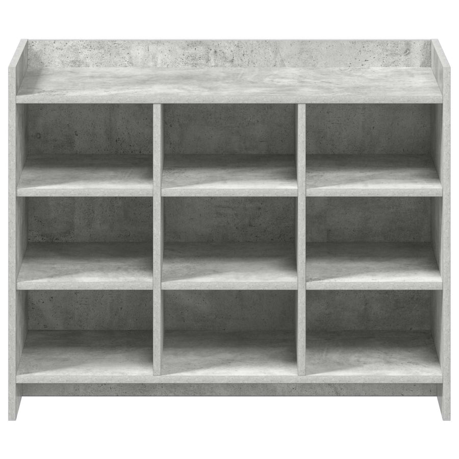 Schoenenkast Betongrijs 85 x 39,5 x 70 cm Bewerkt hout