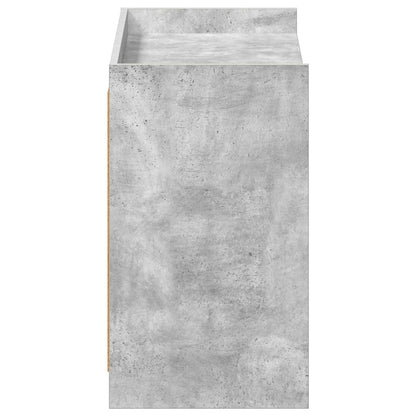Schoenenkast Betongrijs 85 x 39,5 x 70 cm Bewerkt hout