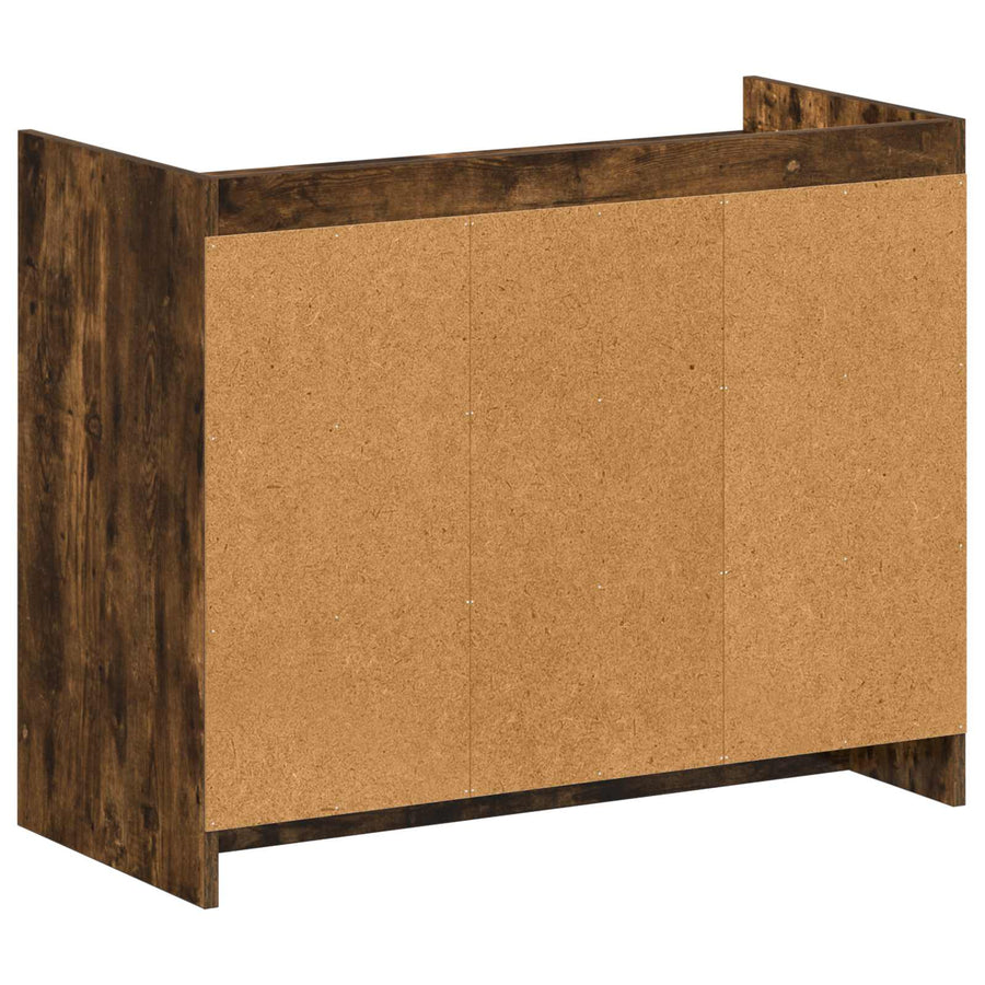 Schoenenkast Gerookt eiken 85 x 39,5 x 70 cm Bewerkt hout