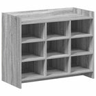 Schoenenkast 85x39,5x70 cm grijs Sonoma bewerkt hout