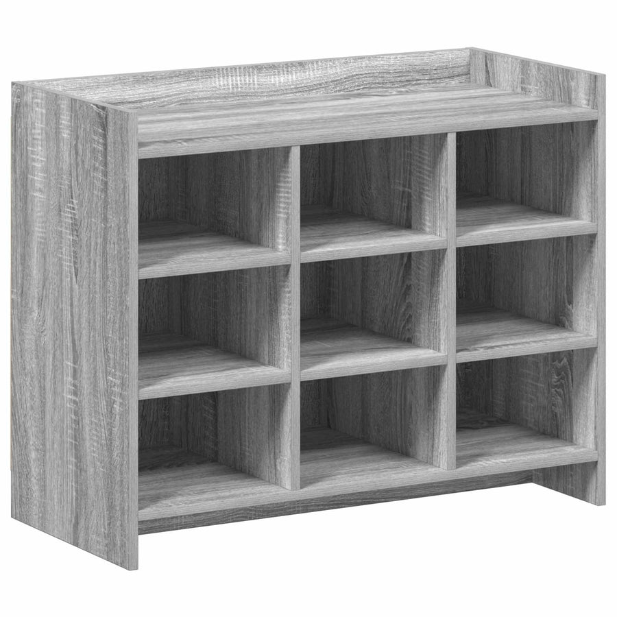 Schoenenkast Grijs Sonoma 85 x 39,5 x 70 cm Bewerkt hout