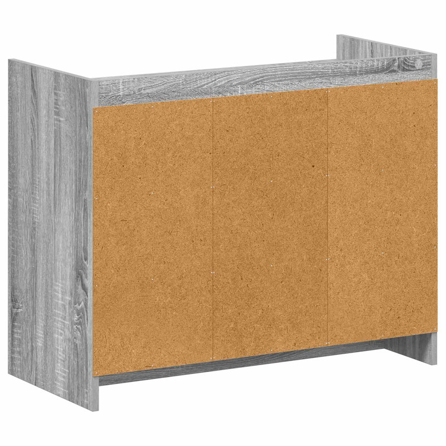 Schoenenkast Grijs Sonoma 85 x 39,5 x 70 cm Bewerkt hout