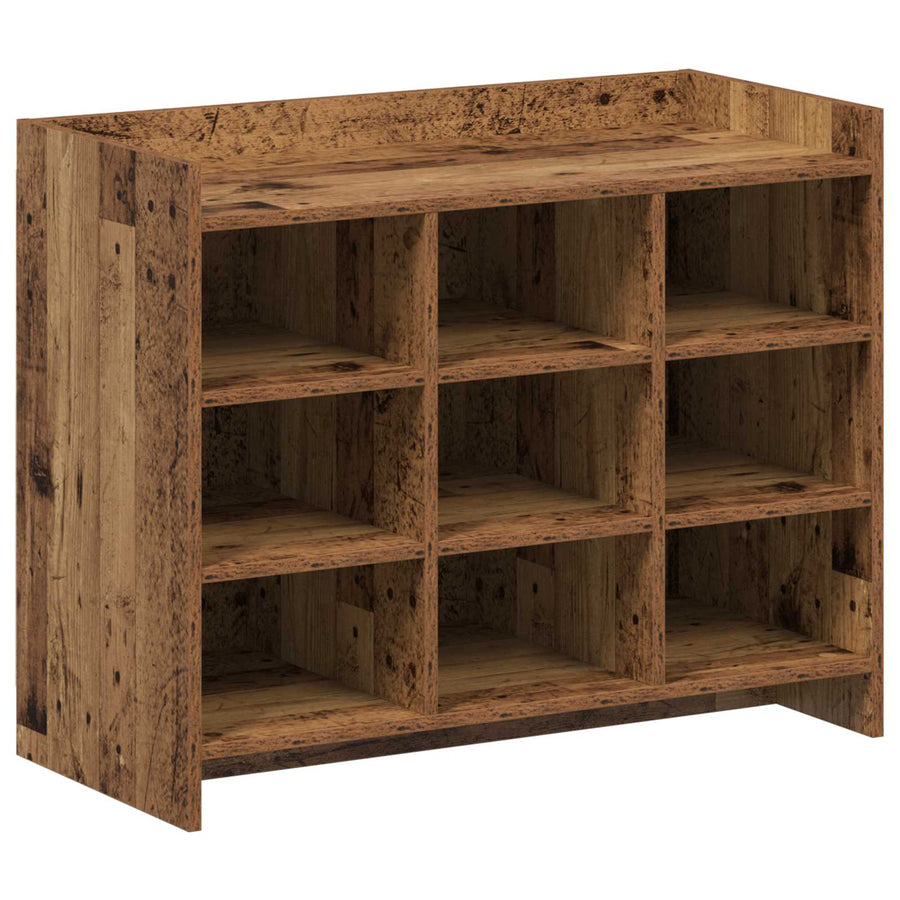 Schoenenkast met opslag Oud hout 85 x 39,5 x 70 cm Bewerkt hout