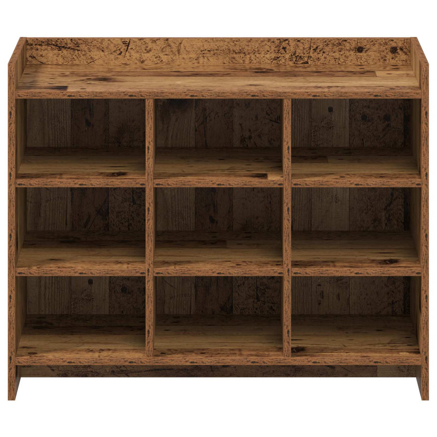 Schoenenkast met opslag Oud hout 85 x 39,5 x 70 cm Bewerkt hout
