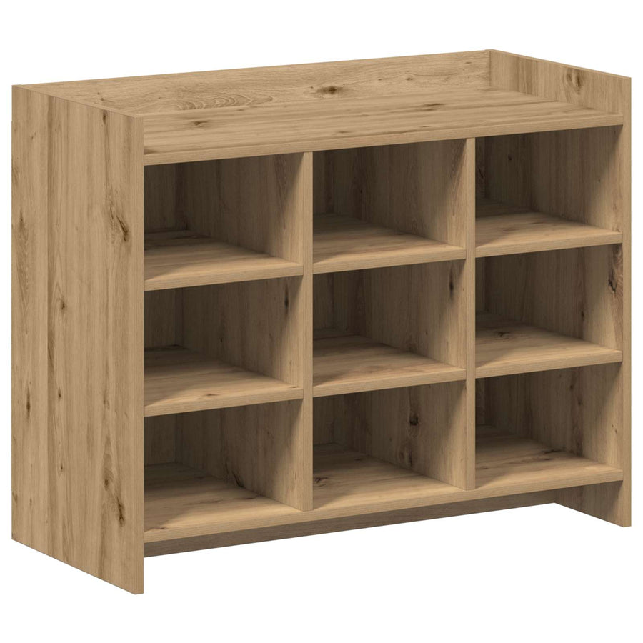 Schoenenkast Artisanaal eiken 85 x 39,5 x 70 cm Bewerkt hout