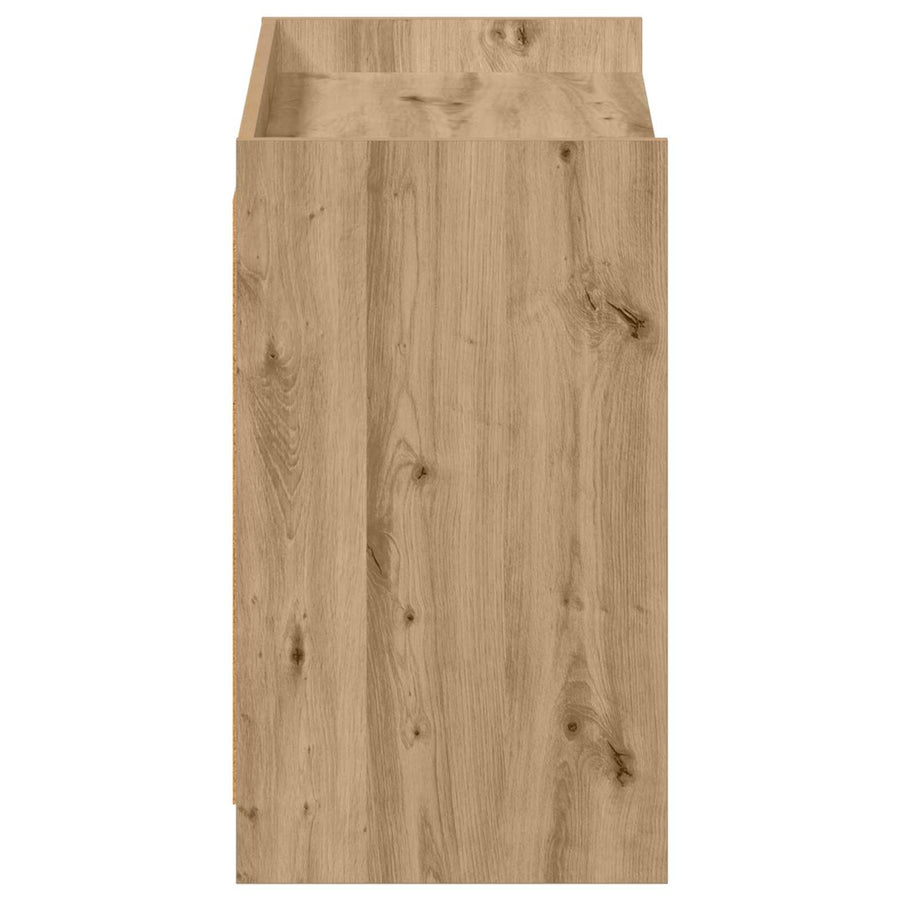 Schoenenkast Artisanaal eiken 85 x 39,5 x 70 cm Bewerkt hout