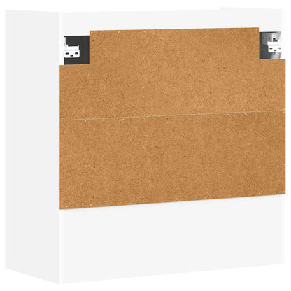 Wandplank Muurmontage Wit 80 x 36 x 80 cm Bewerkt hout