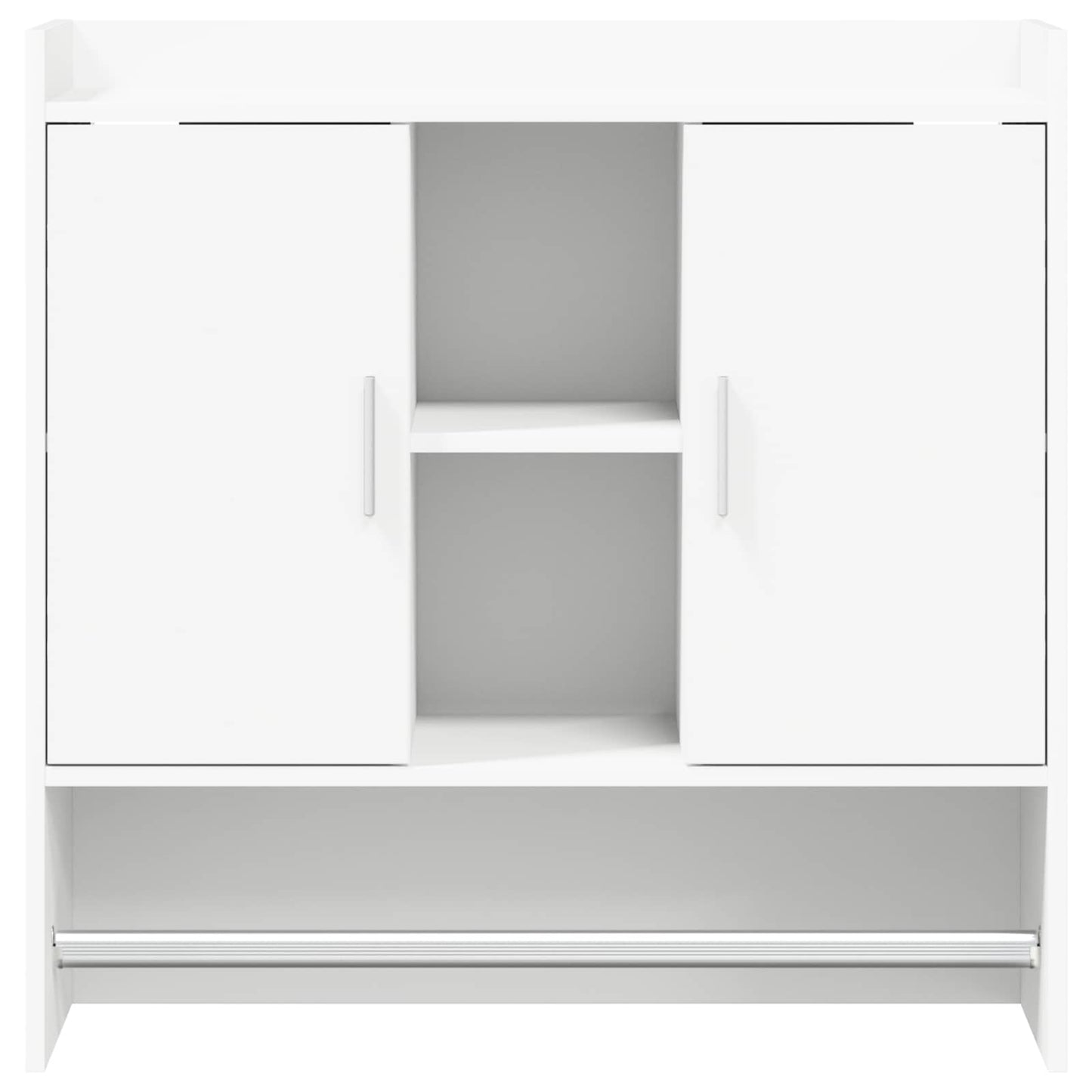 Wandplank Muurmontage Wit 80 x 36 x 80 cm Bewerkt hout