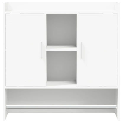 Wandplank Muurmontage Wit 80 x 36 x 80 cm Bewerkt hout