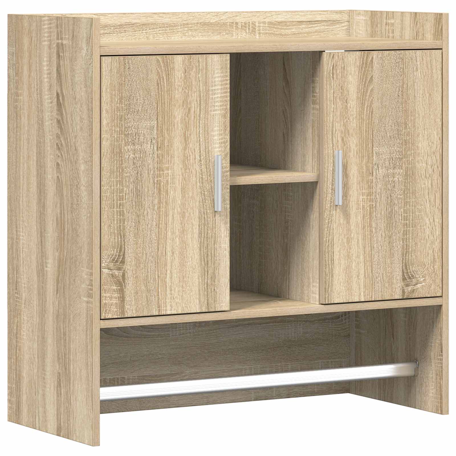 Wandplank Muurmontage Sonoma Eiken 80 x 36 x 80 cm Bewerkt hout
