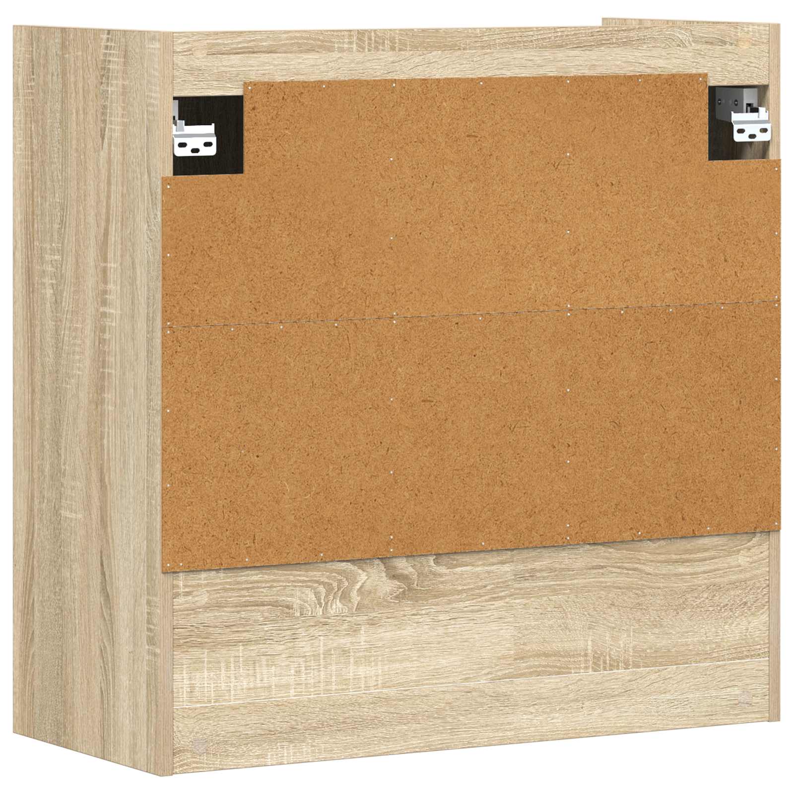 Wandplank Muurmontage Sonoma Eiken 80 x 36 x 80 cm Bewerkt hout