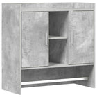 Wandplank muurmontage 80x36x80 cm betongrijs bewerkt hout