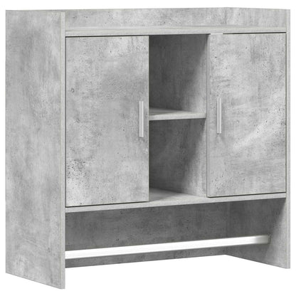 Wandplank Muurmontage Betongrijs 80 x 36 x 80 cm Bewerkt hout
