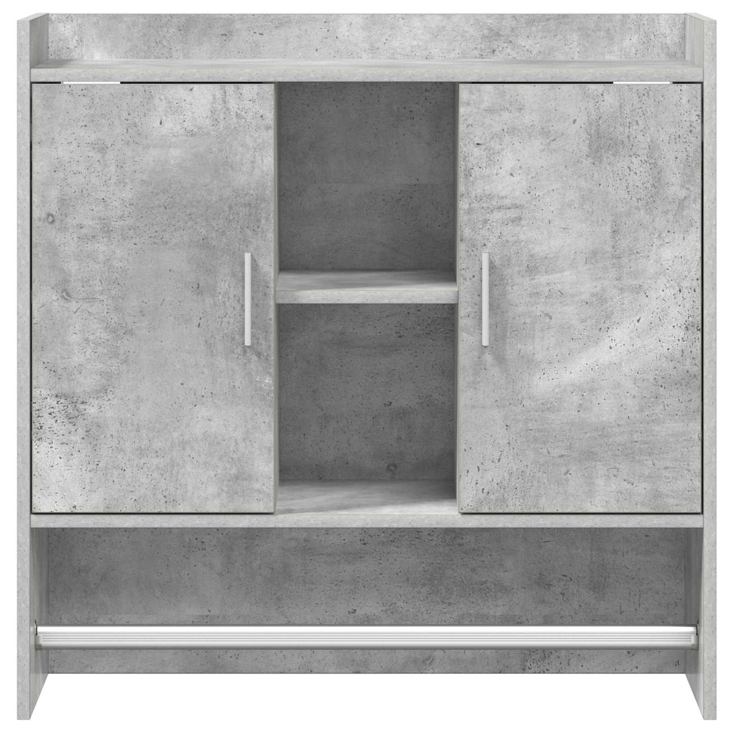 Wandplank Muurmontage Betongrijs 80 x 36 x 80 cm Bewerkt hout