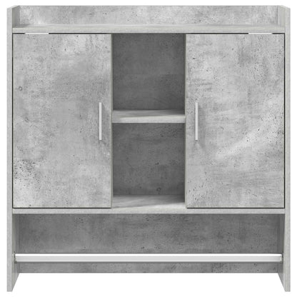Wandplank Muurmontage Betongrijs 80 x 36 x 80 cm Bewerkt hout