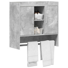 Wandplank Muurmontage Betongrijs 80 x 36 x 80 cm Bewerkt hout