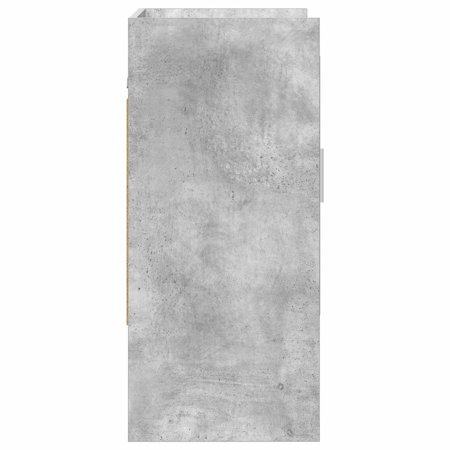 Wandplank Muurmontage Betongrijs 80 x 36 x 80 cm Bewerkt hout