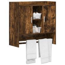 Wandplank Muurmontage Gerookt eiken 80 x 36 x 80 cm