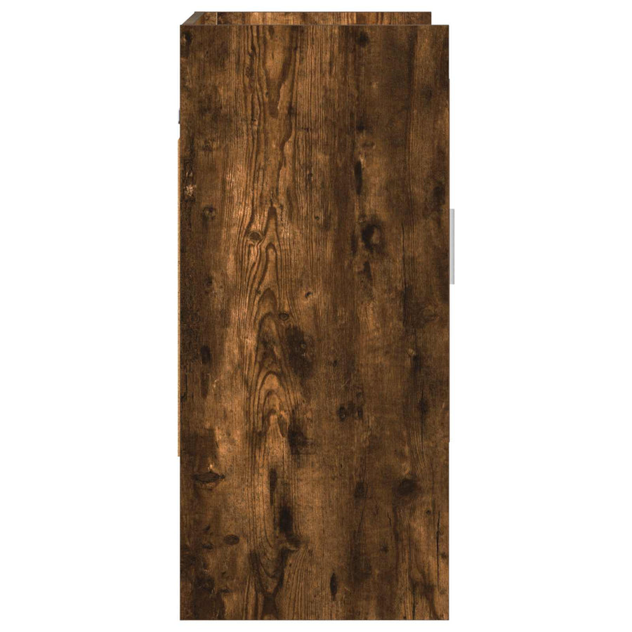 Wandplank Muurmontage Gerookt eiken 80 x 36 x 80 cm