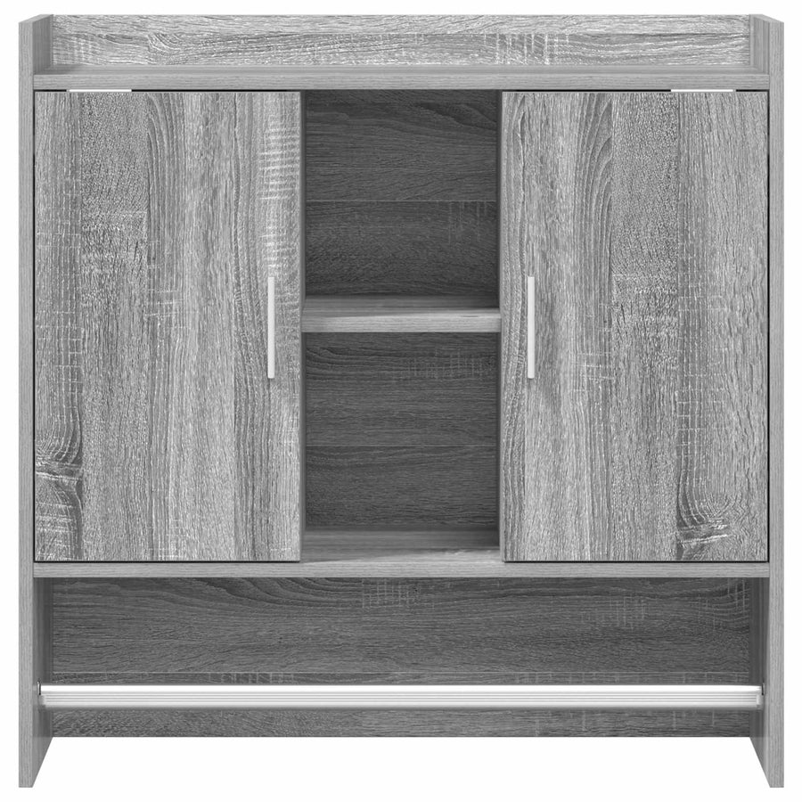 Wandplank Muurmontage Grijs Sonoma 80 x 36 x 80 cm Bewerkt hout