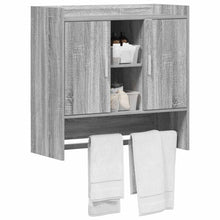 Wandplank Muurmontage Grijs Sonoma 80 x 36 x 80 cm Bewerkt hout