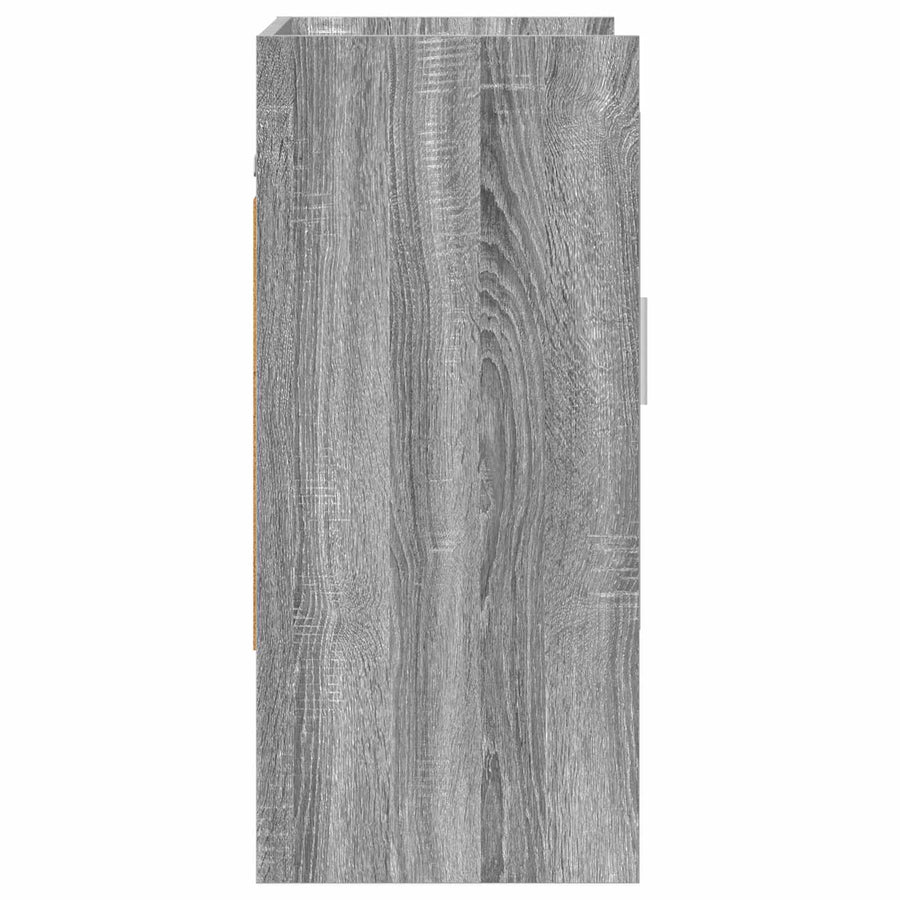 Wandplank Muurmontage Grijs Sonoma 80 x 36 x 80 cm Bewerkt hout