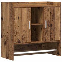 Wandplank Muurmontage Oud hout 80 x 36 x 80 cm Bewerkt hout