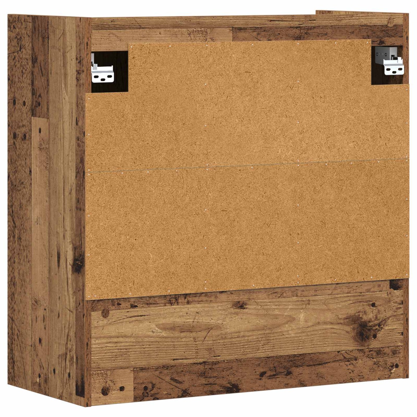 Wandplank Muurmontage Oud hout 80 x 36 x 80 cm Bewerkt hout