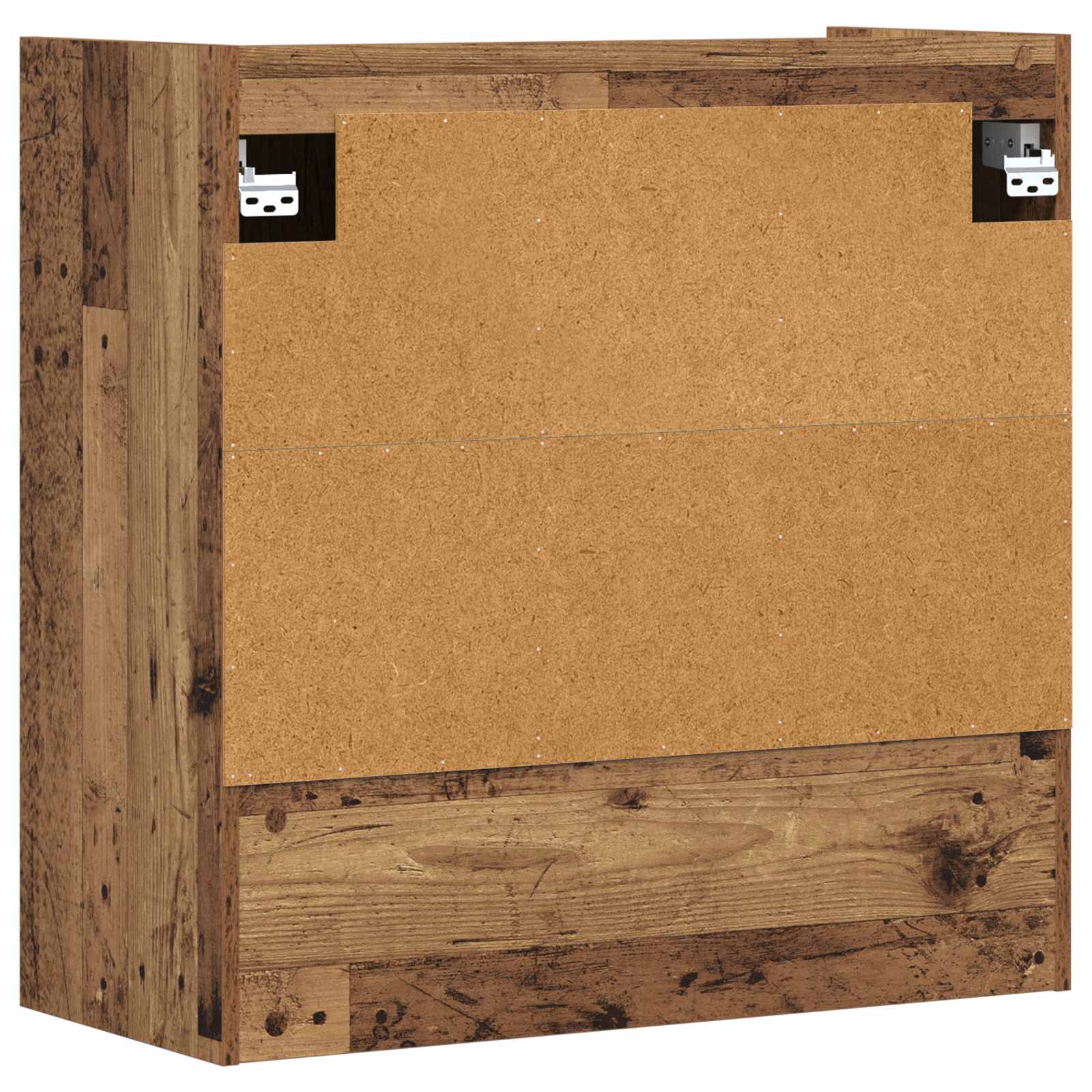 Wandplank Muurmontage Oud hout 80 x 36 x 80 cm Bewerkt hout