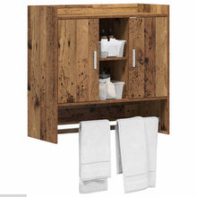 Wandplank Muurmontage Oud hout 80 x 36 x 80 cm Bewerkt hout