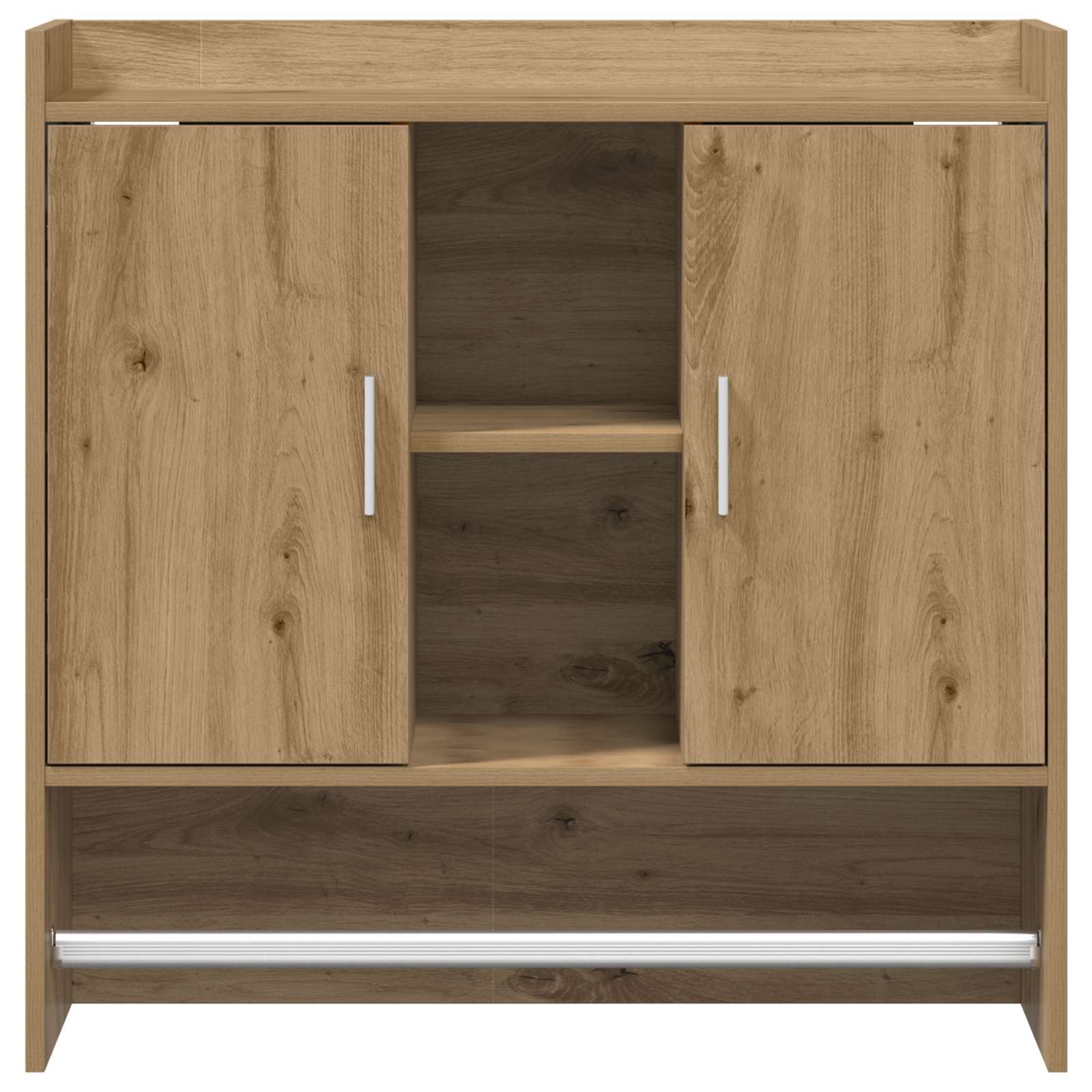 Wandplank Muurmontage Artisanaal eiken 80 x 36 x 80 cm