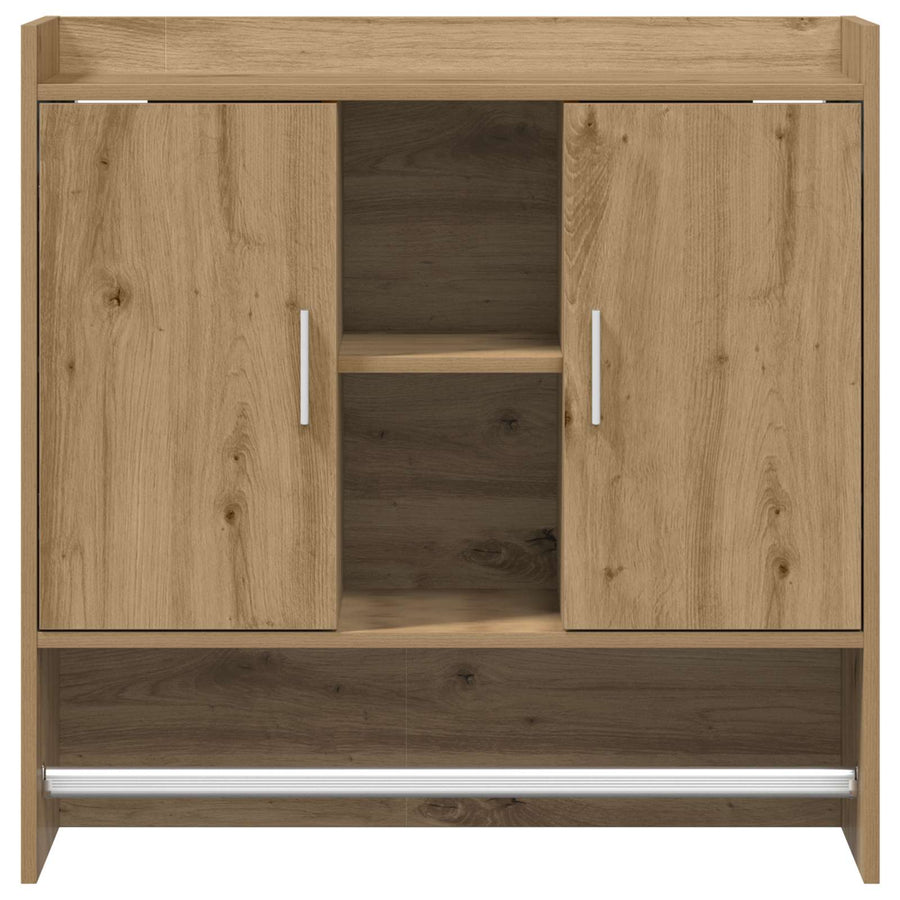 Wandplank Muurmontage Artisanaal eiken 80 x 36 x 80 cm