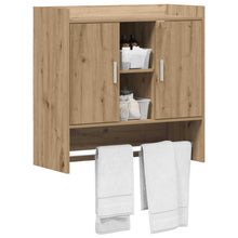 Wandplank Muurmontage Artisanaal eiken 80 x 36 x 80 cm