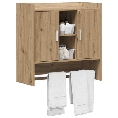 Wandplank Muurmontage Artisanaal eiken 80 x 36 x 80 cm