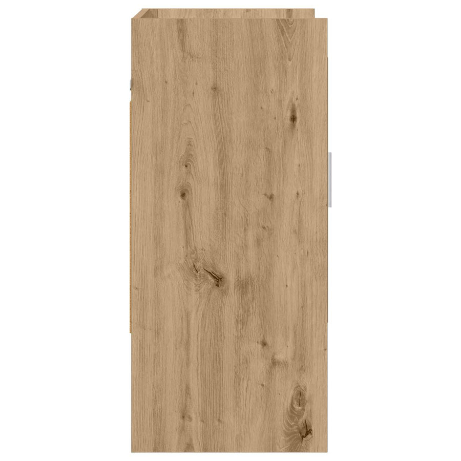 Wandplank Muurmontage Artisanaal eiken 80 x 36 x 80 cm